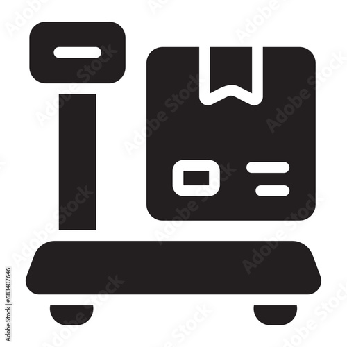 weighing glyph icon