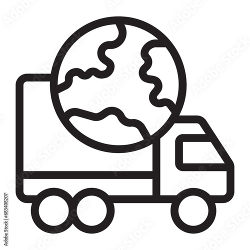 global shipping line icon