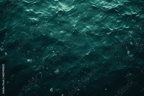 dark blue water surface with ripples background top view photo