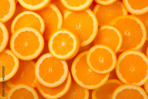 Tropical Citrus Symphony: Sliced Oranges