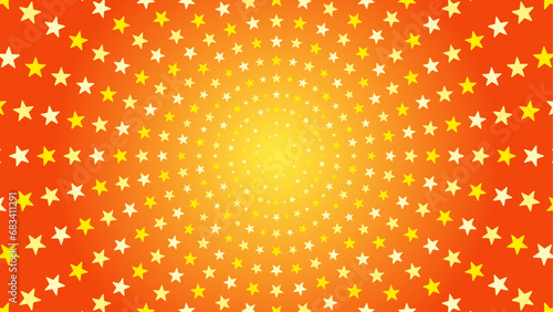 放射状に広がる星の背景