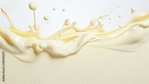 splash of milky liquid