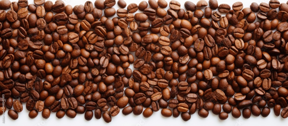 Obraz premium Collection of vertical photo backgrounds with copy space featuring canvas and coffee beans