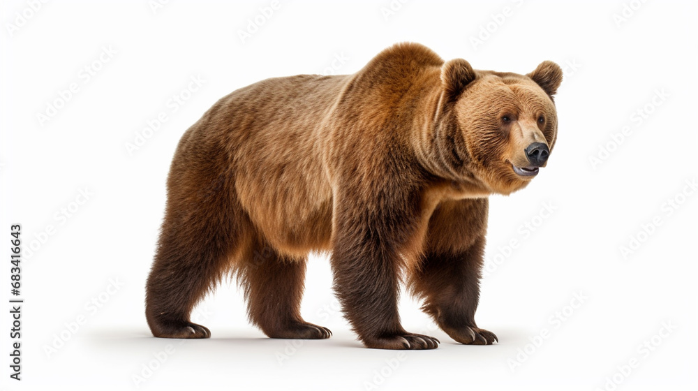 Obraz premium A bear on a white background
