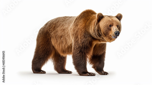 A bear on a white background