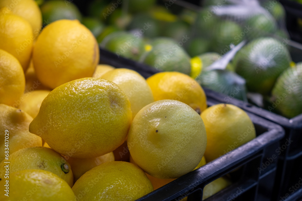 A Basket of Lemons in the Market A Basket of Lemons in the Market