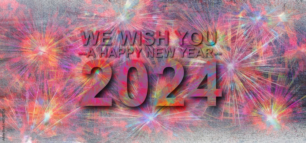 We Wish You A Happy New Year 2024 Stock Illustration Adobe Stock We Wish You A Happy New Year 2024 Stock Illustration Adobe Stock