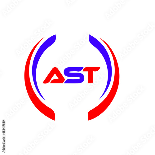 ast letter original monogram logo design
