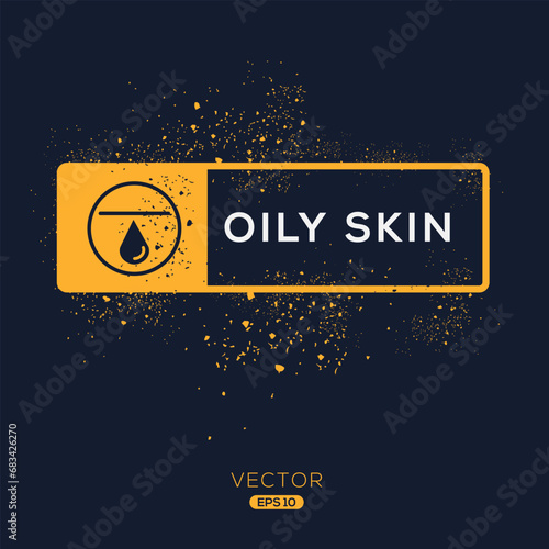 Creative (Oily Skin) Icon, Vector sign.