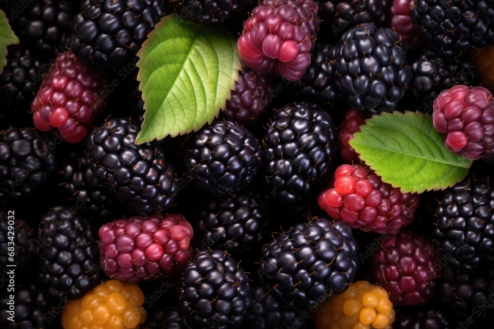 A close up view of a bunch of berries. A close up view of a bunch of berries.