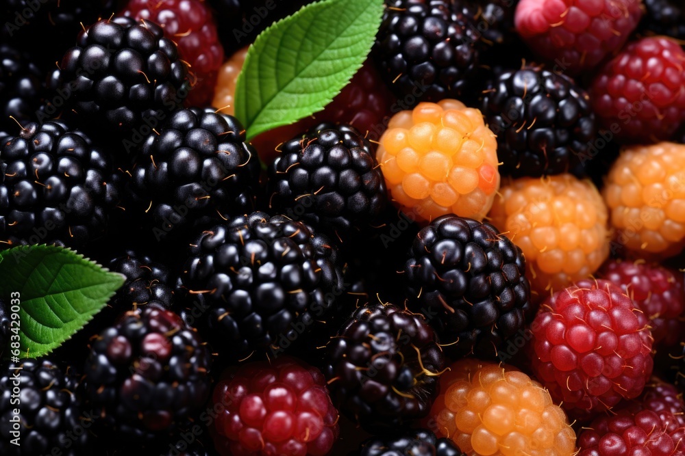 A close-up view of a bunch of berries. This image can be used to showcase the vibrant colors and textures of berries, or to depict the freshness and natural beauty of these fruits. A close-up view of a bunch of berries. This image can be used to showcase the vibrant colors and textures of berries, or to depict the freshness and natural beauty of these fruits.