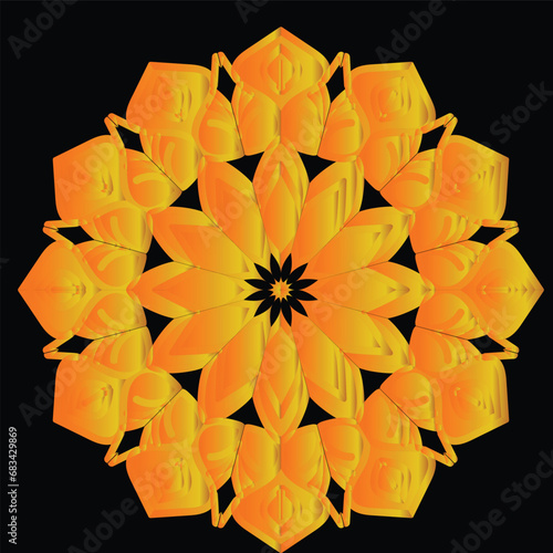 Beautiful decoration ornament mandala design
