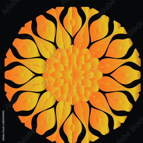 Beautiful decoration ornament mandala design
