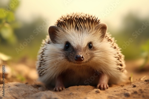 A picture of a small hedge sitting on top of a dirt field. This image can be used to represent nature  landscaping  or outdoor gardening