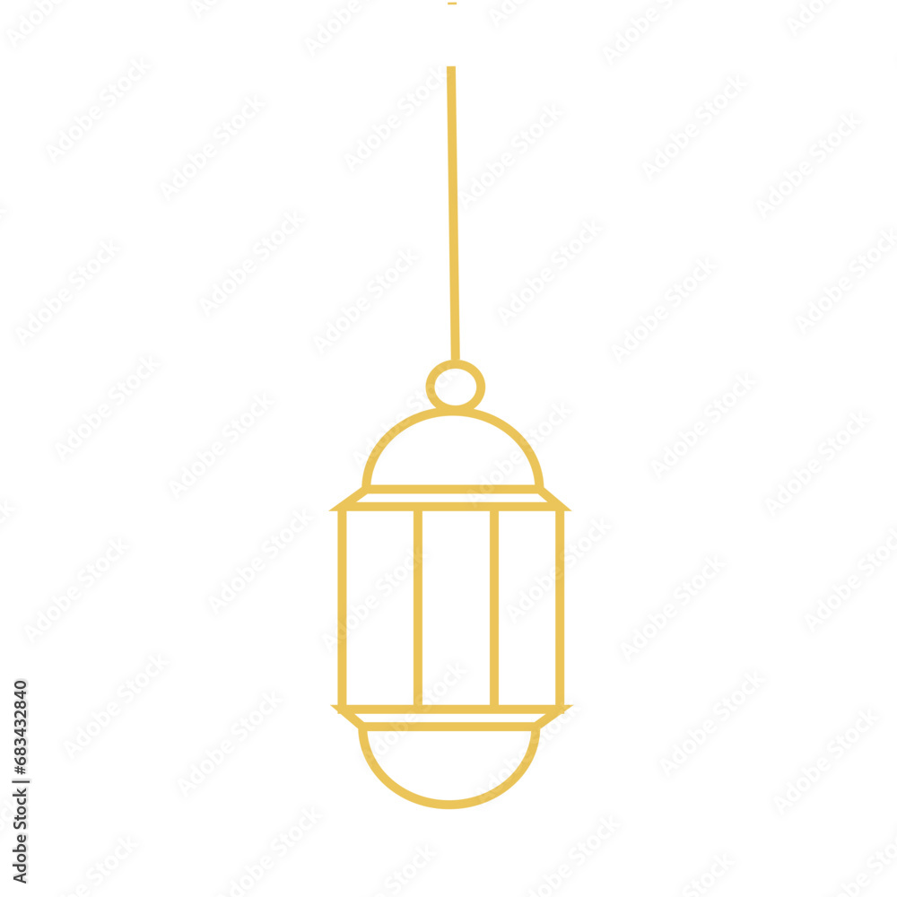 Islamic lantern Outline Islamic lantern Outline
