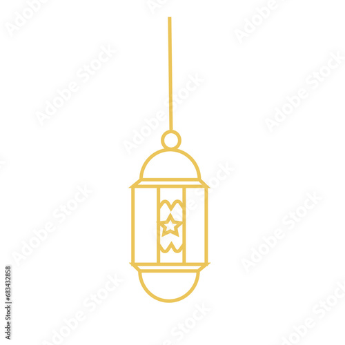 Islamic lantern Outline