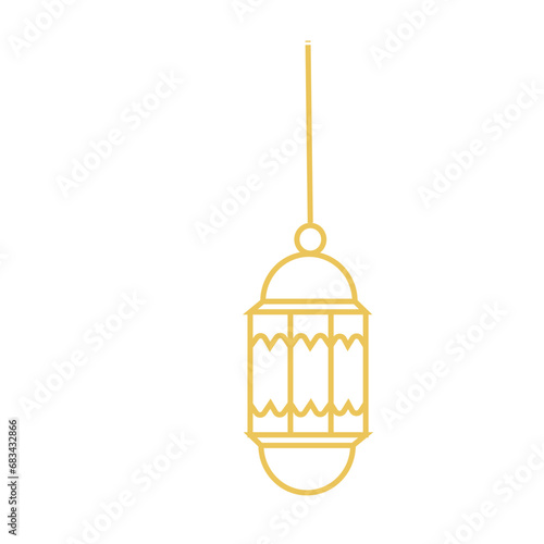 Islamic lantern Outline