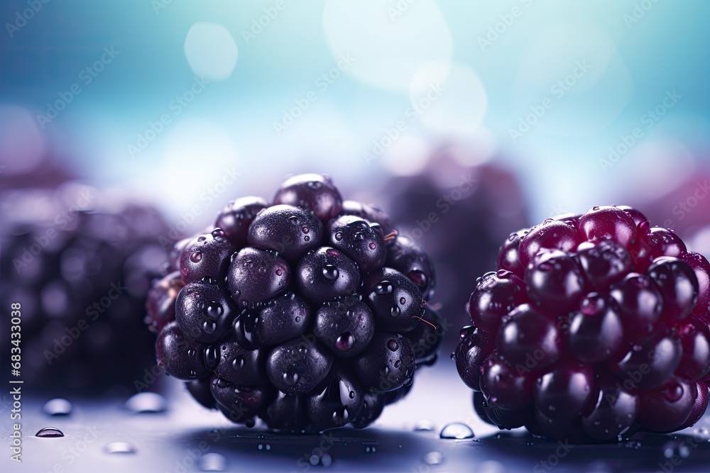 Blackberry blurred background Blackberry blurred background