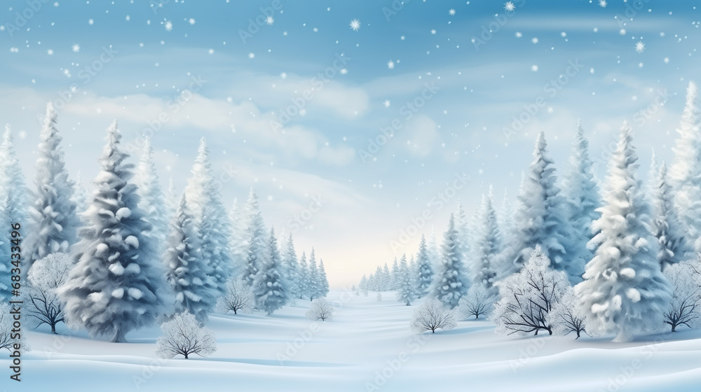 Merry Christmas banner, background with Christmas, with empty space for text
