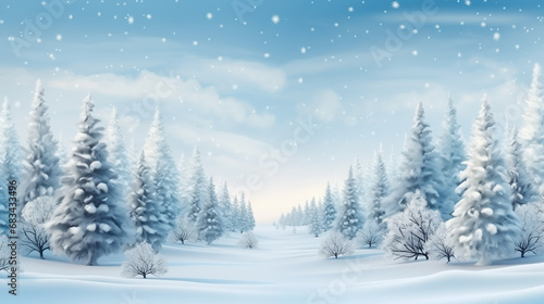 Merry Christmas banner, background with Christmas, with empty space for text © Anna