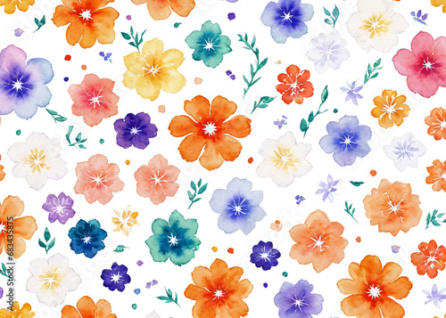 A vibrant tapestry of blooming petals, painted in watercolor, intertwined in a whimsical pattern on soft fabric, evoking a sense of lively beauty and free-spiritedness. 