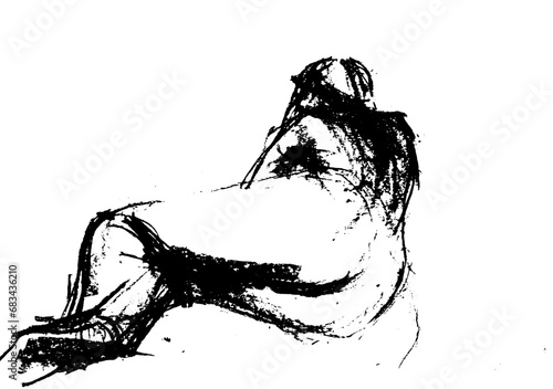 Woman getting up