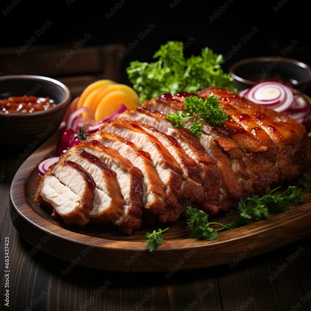 Asian style pork dish Asian style pork dish