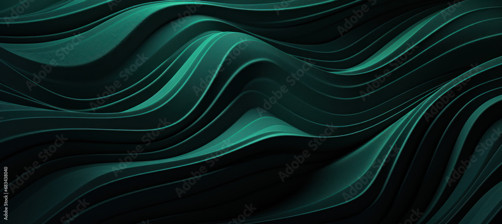 Dark Green Abstract Wallpaper with Flowing Lines Dark Green Abstract Wallpaper with Flowing Lines