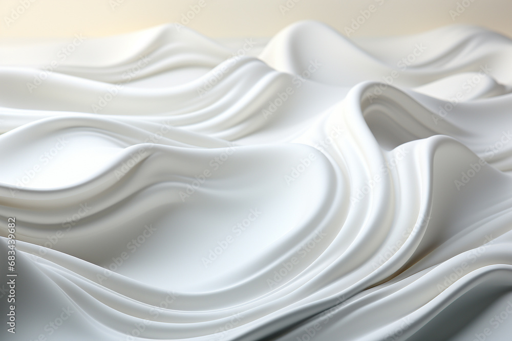 Fototapeta premium Abstract 3D wallpaper with mesmerizing swindling silky shapes creating a dynamic and sophisticated atmosphere. Ai generated