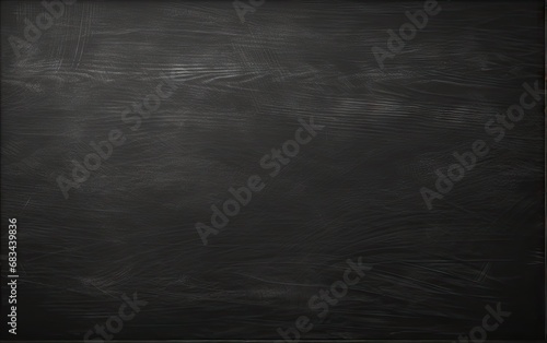 Blank blackboard, wooden frame, Empty blank black chalkboard with chalk traces background.