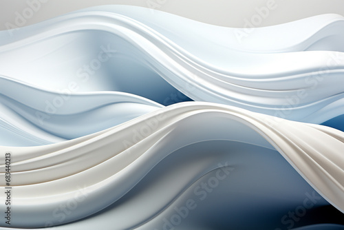 Abstract 3D wallpaper with mesmerizing swindling silky shapes creating a dynamic and sophisticated atmosphere. Ai generated