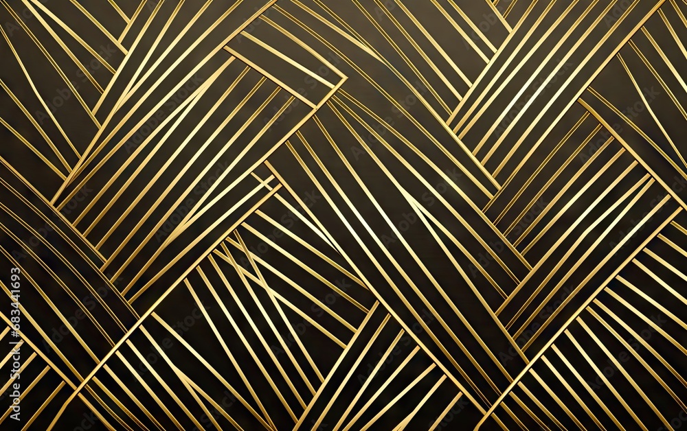 Gold glittering lines seamless pattern on black background. Gold glittering lines seamless pattern on black background.