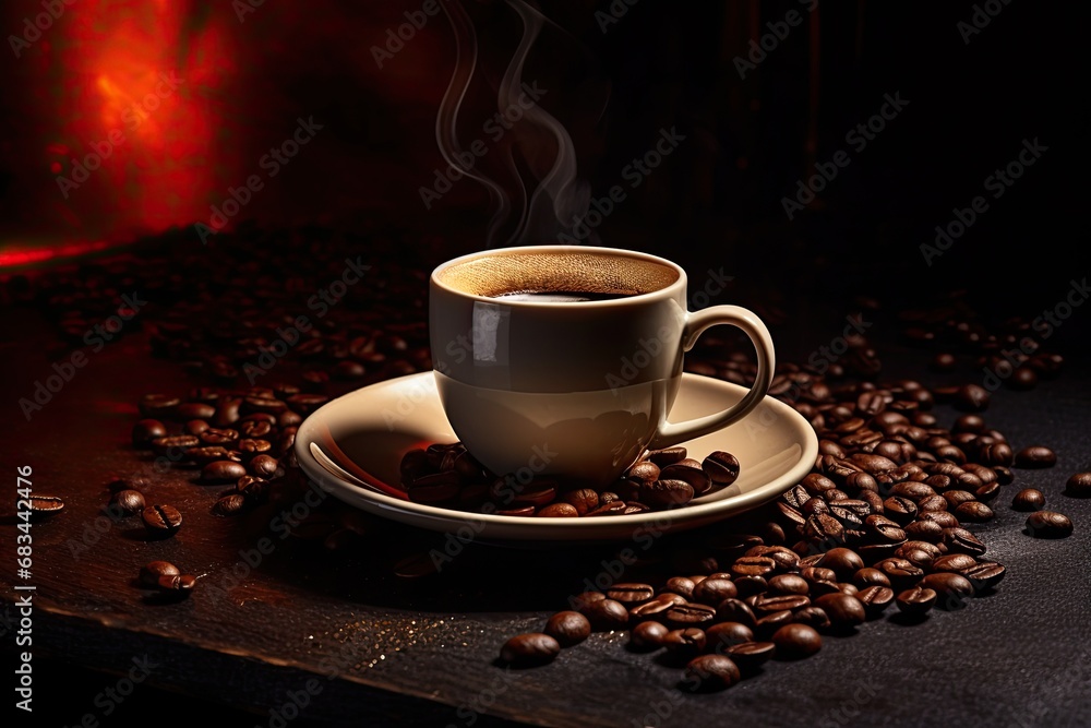Realistic photos of coffee for display. Realistic photos of coffee for display.
