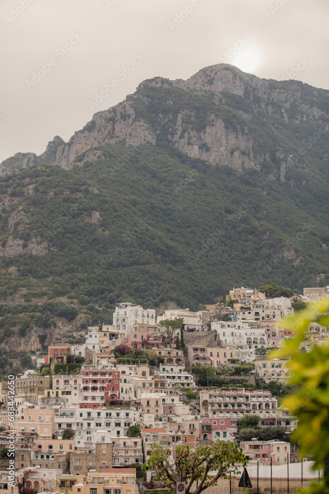 Amazing views from Positano on Amalfi Coast Italy
