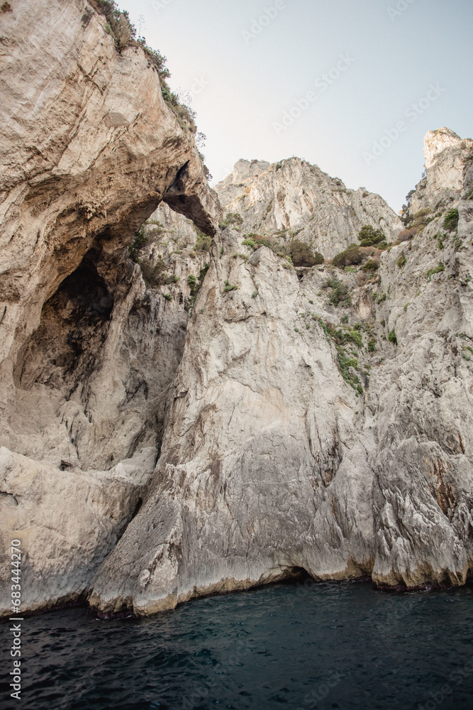 Amazing sea views of Mediterranean Sea in Positano Amalfi Coast Italy Amazing sea views of Mediterranean Sea in Positano Amalfi Coast Italy