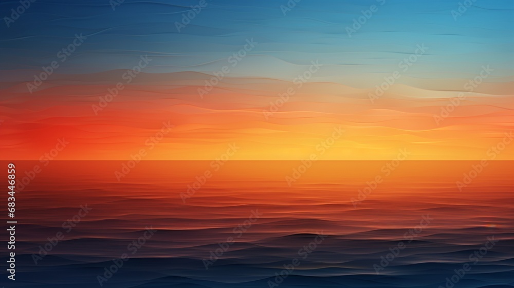 A gradient of sunset hues transitioning from deep orange to twilight blue.