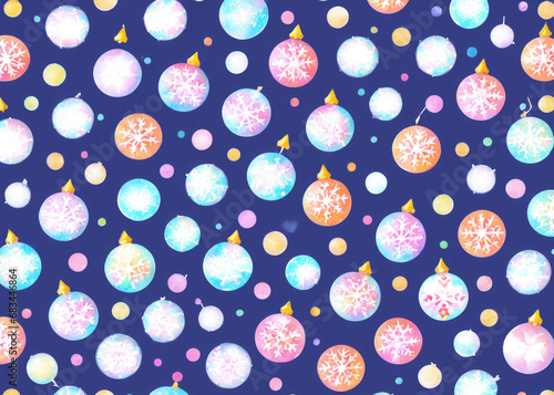 Pattern of ornaments on a uniform background.  photo