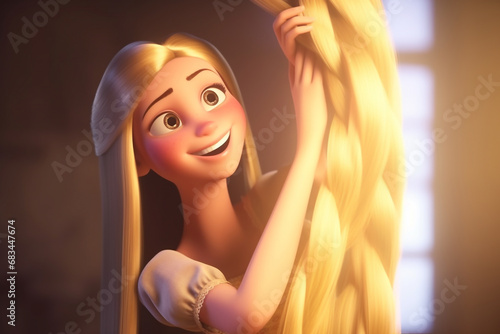 Figur aus Grimms Märchen - Rapunzel