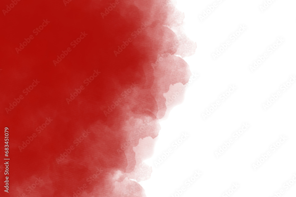 Fototapeta premium Abstract red liquid watercolor Gradient color isolated on transparent background
