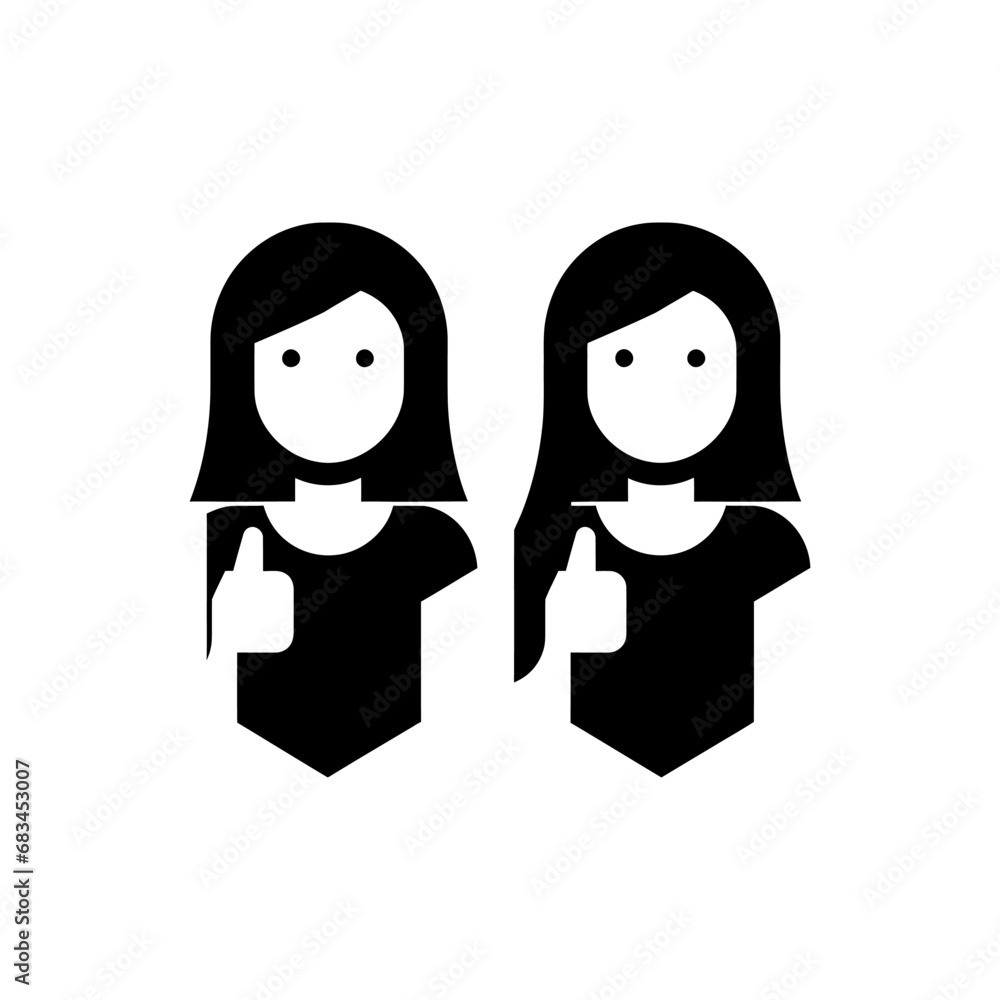 Best friend icon - Simple Vector Illustration Best friend icon - Simple Vector Illustration