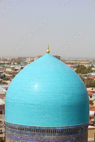Registan - old public square on the silk road in the heart of the ancient city of Samarkand, Uzbekistan photo