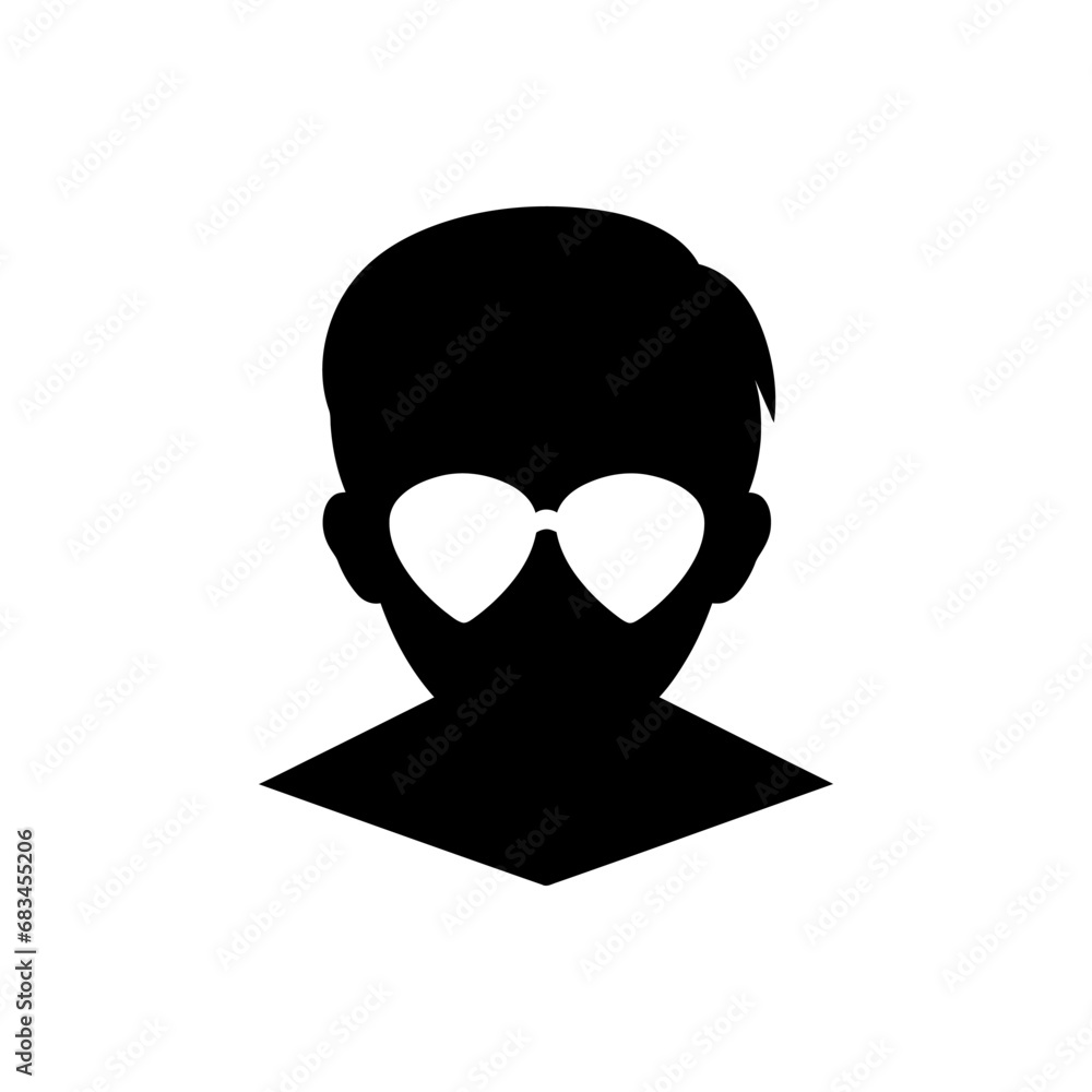 Love is blind icon - Simple Vector Illustration Love is blind icon - Simple Vector Illustration