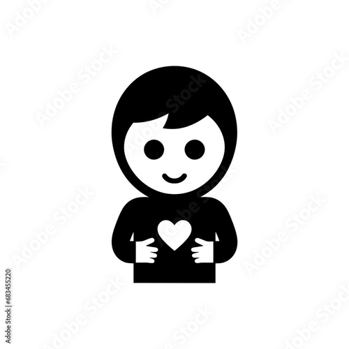 Love is kind icon - Simple Vector Illustration