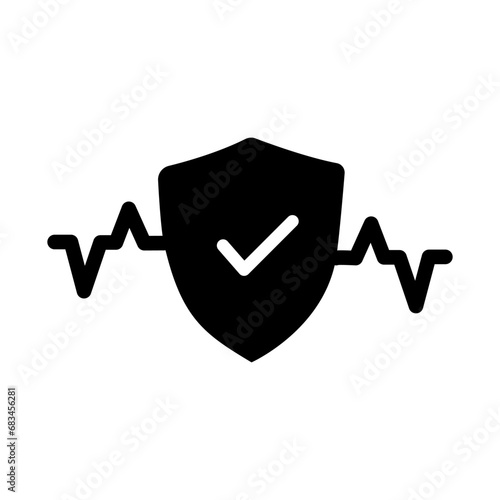 electricity fluctuation protection icon vector illustration eps