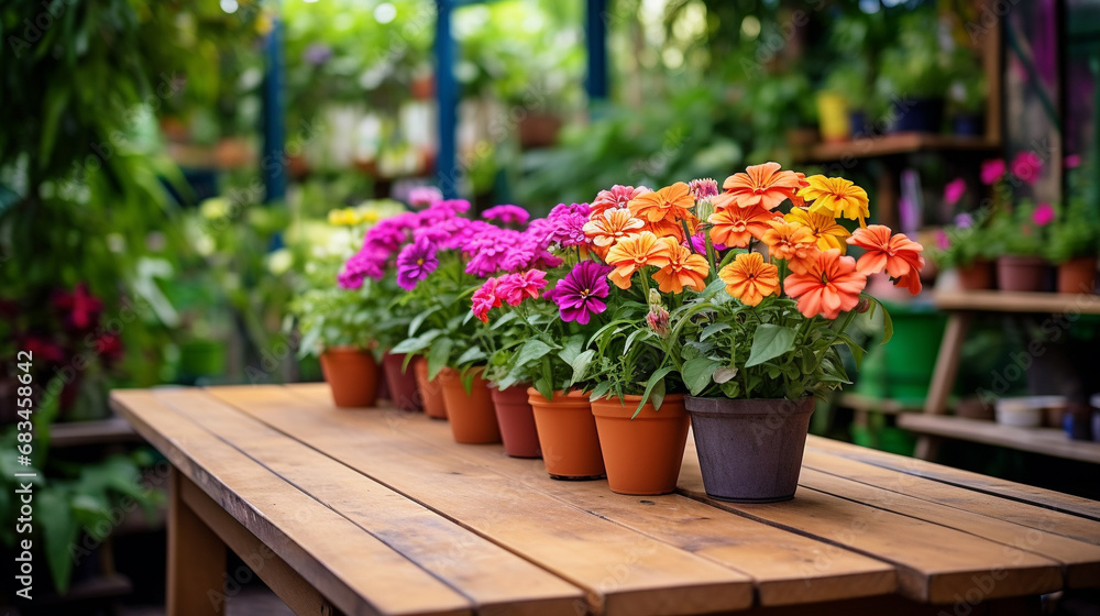 flower bed in a garden HD 8K wallpaper Stock Photographic Image 