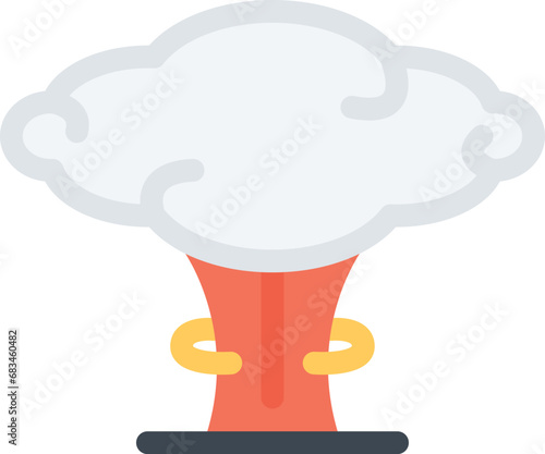 design vector image icons nuclear explosion