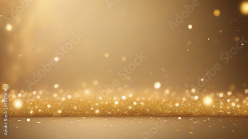 Golden christmas background with stars