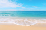 Summer Beach Background: Wide Panorama Holiday Image, Beach Background Concept