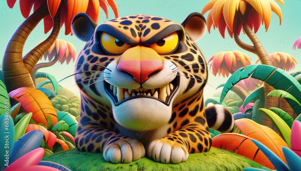 Animated Jungle Leopard Animated Jungle Leopard