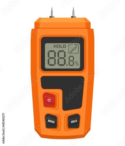 Wood moisture meter - measuring moisture content